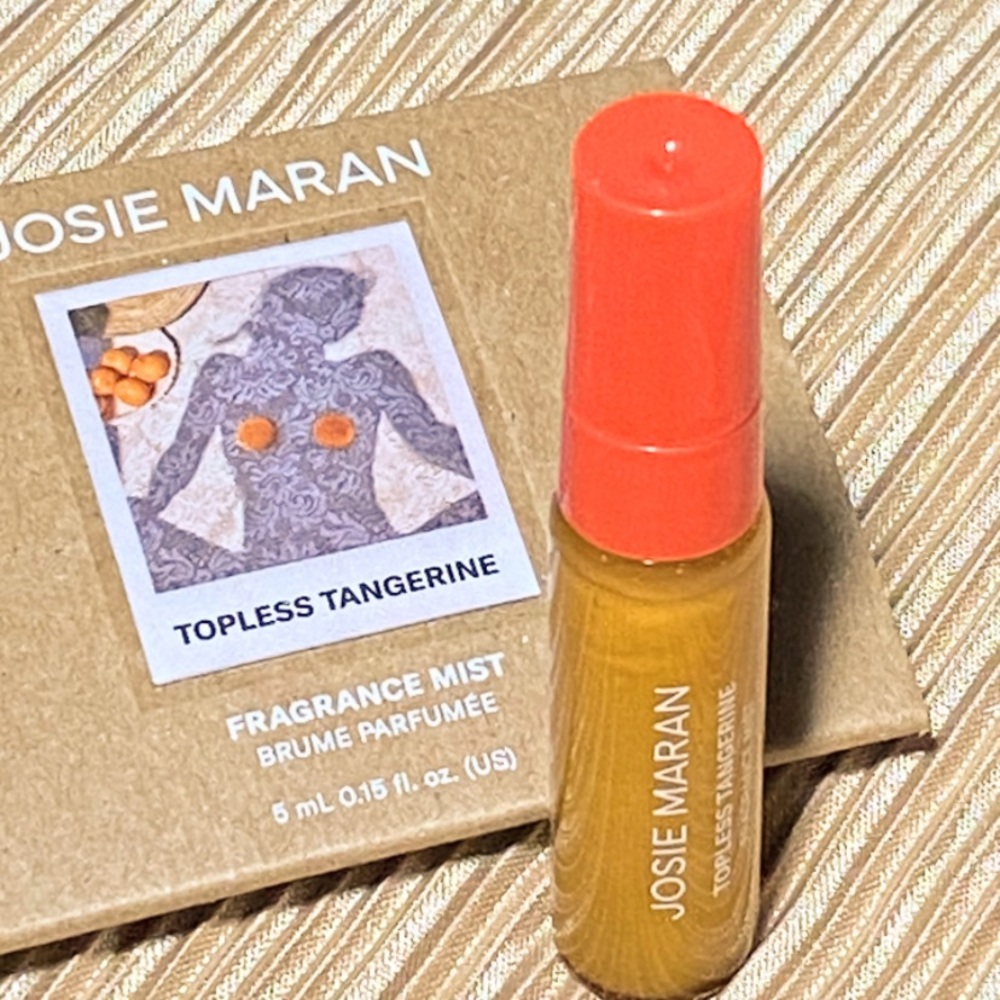 Josie Maran Topless Tangerine Hair Mist 5 mL Travel Spray